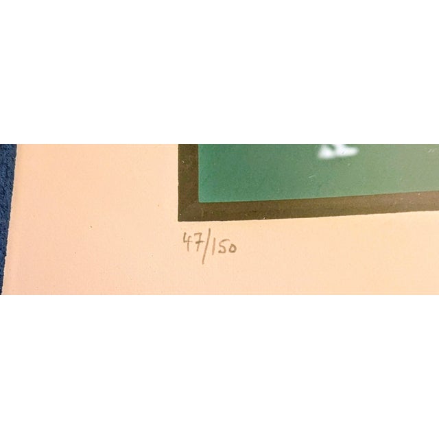 1970s 1970s Victor Vasarely, Signed Limited Edition of "Dom IV Bv" From Redfern Gallery /London, Color Serigraph For Sale - Image 5 of 7