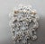Vintage 1970s Signed Monet Goldtone White Enamel Dangle Brooch For Sale In Philadelphia - Image 6 of 7