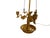 Metal Vintage Wildwood French Empire Candlestick Bouillotte Bronze Table Lamp Triple Swans 25.5" Made in 1980s For Sale - Image 7 of 10