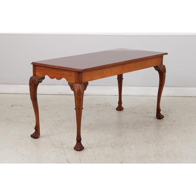 Kindel Furniture Kindel Irish Georgian Style Mahogany Console Table For Sale - Image 4 of 14