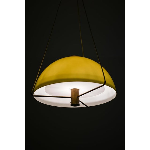 Anders Pehrson Yellow Acrylic Ceiling Lamp from Anders Pehrson, 1960s For Sale - Image 4 of 8