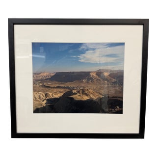 Zin Valley and Desert Cliffs in the Negev Desert, Framed For Sale