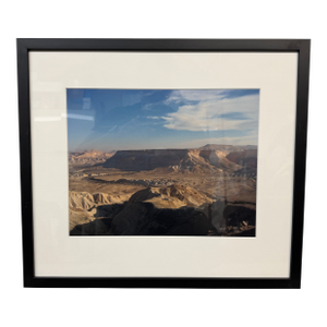 Zin Valley and Desert Cliffs in the Negev Desert, Framed