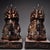 Pair of Antique Gilt Bronze Guardian Lion Figurines, 6900g Total, Ming Mark For Sale - Image 4 of 10