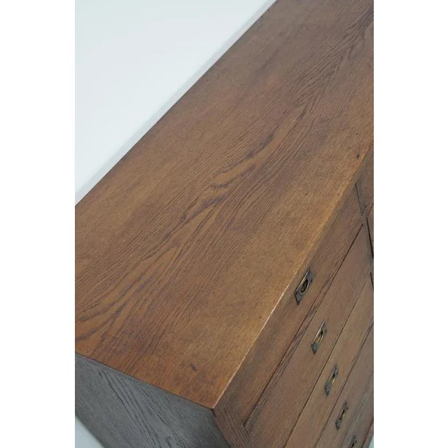 Large Art Deco Dutch Oak Apothecary Cabinet, 1930s For Sale - Image 11 of 17