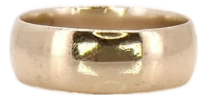 Antique Gold Wedding Band, 7-21-1913, Size 9.75