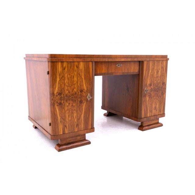 Small Art Deco Desk, Poland, 1920s For Sale - Image 4 of 12