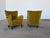 Wood Scandinavian Wingback Lounge Chairs in Olive Velvet from Fritz Hansen, 1940s, Set of 2 For Sale - Image 7 of 13