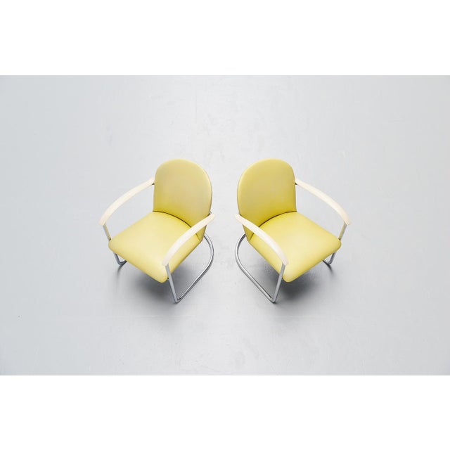 Gispen Set of Lounge Chairs Model 414 Th by Wh Gispen for Delft, 1961 For Sale - Image 4 of 9