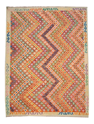 Modern Flatweave Kilim Handmade Wool Rug
