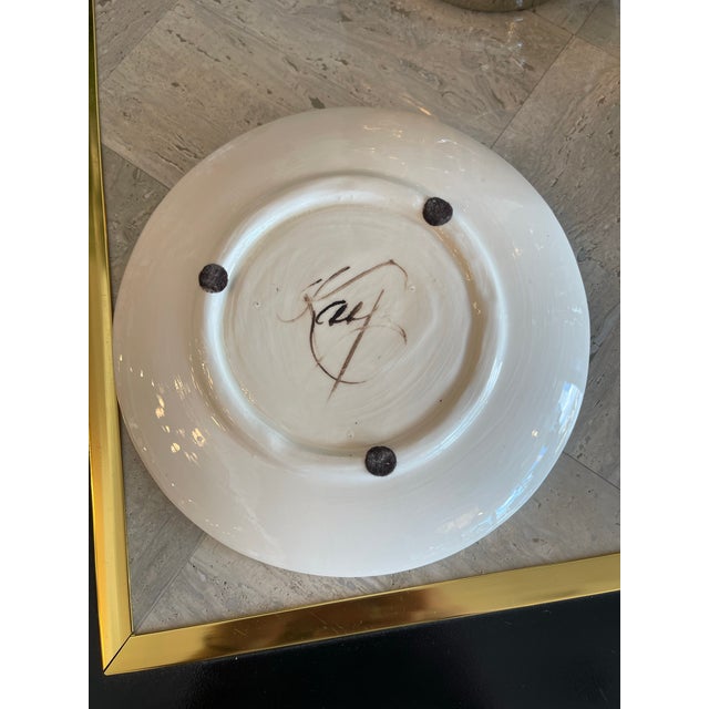 Vintage Ceramic Cookie Plate For Sale - Image 4 of 4