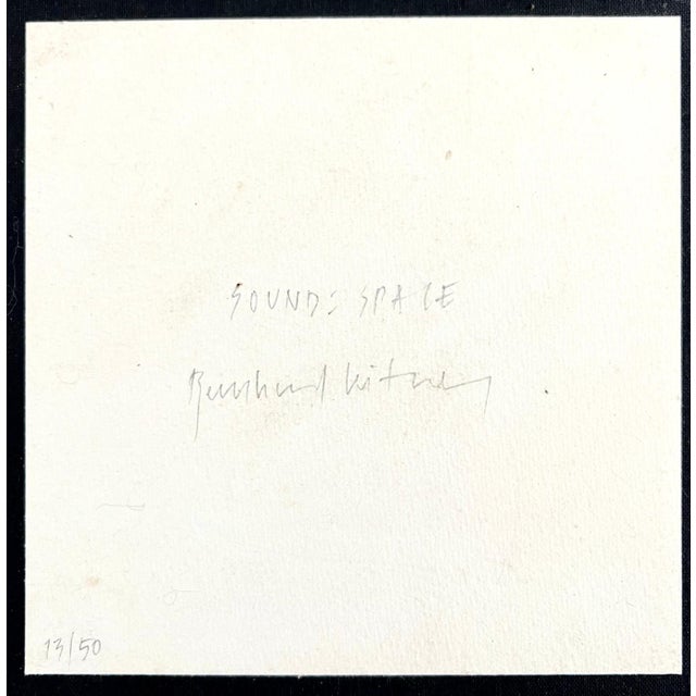 Bernhard Leitner, Austrian Sound Space Architect Bernhard Leitner Photo Lithograph Hand Signed Art For Sale - Image 9 of 9