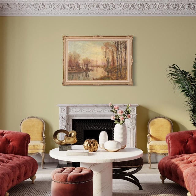 A. Corradi, Landscape, 1950, Oil on Canvas, Framed For Sale - Image 11 of 16