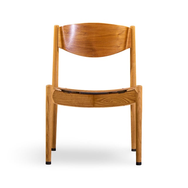 Mid 20th Century Jens Risom General Purpose Mid Century Walnut Dining Chair - Set of 4 For Sale - Image 5 of 13