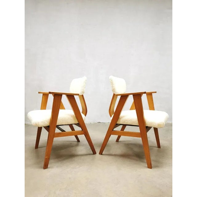 1950s Set of Vintage Dutch Armchairs by Stoelen for Pastoe, 1950s For Sale - Image 5 of 5