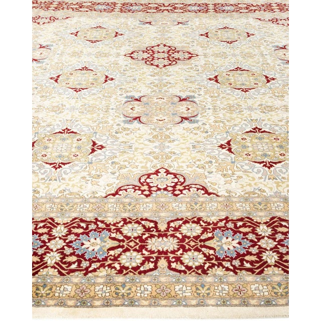 Solo Rugs Mogul, One-of-a-Kind Hand-Knotted Area Rug - Ivory, 9' 1" x 16' 10" For Sale - Image 4 of 8