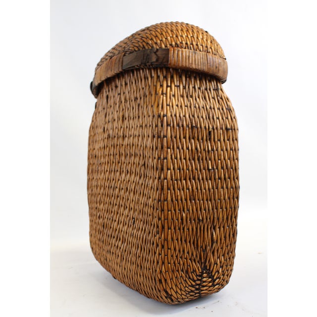 Boho Chic Basket With Removable Lid (Large) For Sale - Image 3 of 10