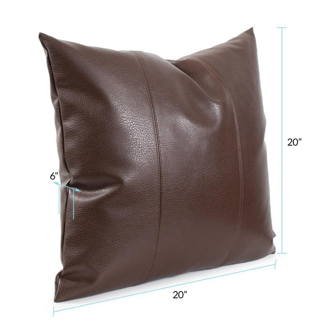 Kenneth Ludwig Chicago 20 x 20 Pillow Avanti Pecan For Sale - Image 4 of 6
