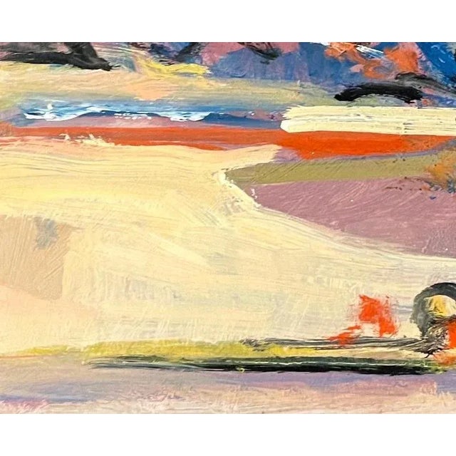 Contemporary Jean Krille, Landscape 154, Oil on Masonite, 1989 For Sale - Image 3 of 11