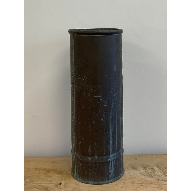 Antique Fire Extinguisher Canister or Umbrella Stand For Sale In Raleigh - Image 6 of 13