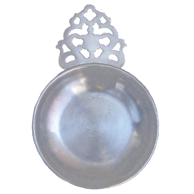 Collection of 4 lovely Stede vintage pewter tastevins or small porrigers. Perfect for use at wine tastings, for display,...