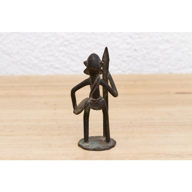 19th Century Miniature African Dogon Bronze Figure For Sale - Image 5 of 7