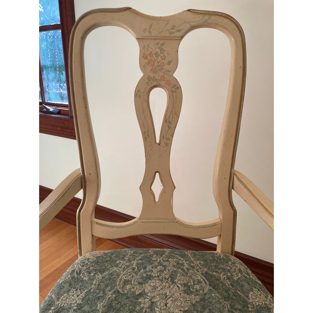 Country French Hand - Painted Accent Chair For Sale - Image 11 of 12