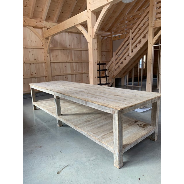 French Antique European Drapers Work Table For Sale - Image 3 of 9