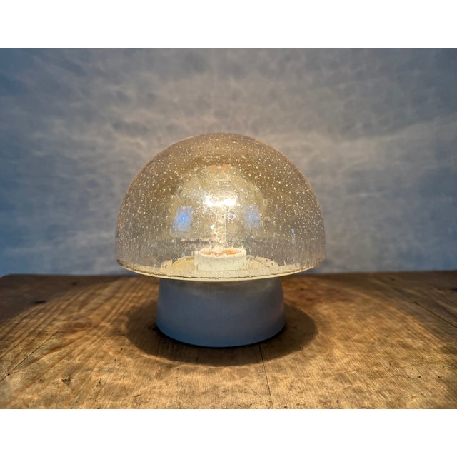 Vintage White Porcelain Ceiling Light, 1970s For Sale - Image 9 of 10