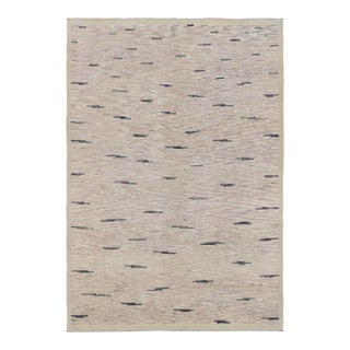 Pink & Black Modern Hand Knotted Rug For Sale