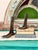 1920s Antique Indian Teak and Cathedral Glass Overdoor Lunette, First Half of the 20th Century, 1920s For Sale - Image 5 of 15