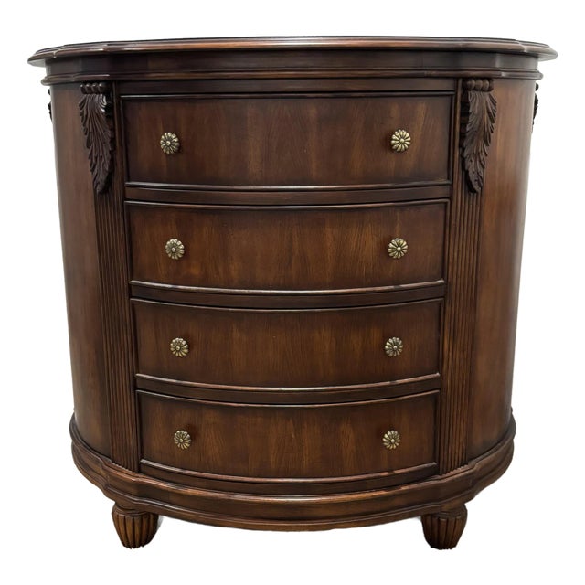 Hooker Furniture Demilune 4 Drawer Chest For Sale