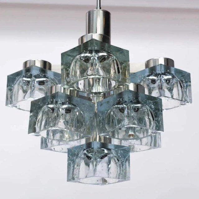 1970s Vintage Ice Cube Pendant by Gaetano Sciolari For Sale - Image 5 of 8