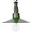 Industrial Green Enamel Military Pendant Lamp with Cast Aluminium Top, 1960s For Sale