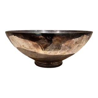 1960s Gidom Fraberg Designer Silver Plated Serving Bowl Denmark For Sale