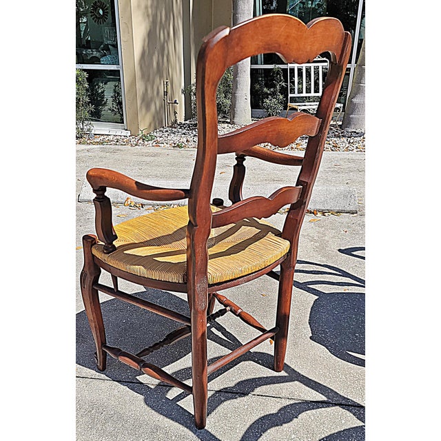 1980s Country French Provencal Dining Chairs, Set of 6 For Sale - Image 11 of 12