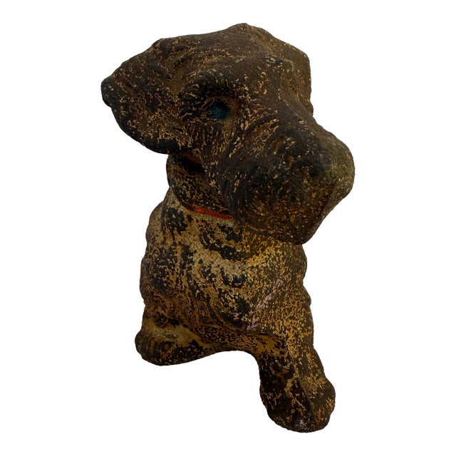 1930s Cast Iron Very Heavy Hubley Terrier For Sale