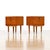 Mid-Century Modern 1960s Pair of Danish Modern Teak Nightstands For Sale - Image 3 of 11