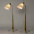 Mid-Century Modern Brass and Beech Floor Lamps by Hans Bergström for Asea, 1950s For Sale - Image 3 of 9