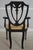 Henkel Harris Set of 10 Henkel Harris Black Finish Hepplewhite Dining Room Chairs For Sale - Image 4 of 18