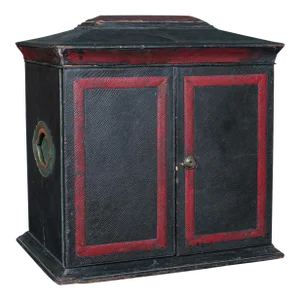 1870s Antique Victorian English Leather Correspondence Box