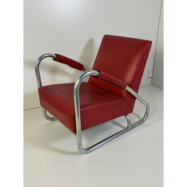 Gray Vintage Rationalist Lounge Chair, 1930s For Sale - Image 8 of 8