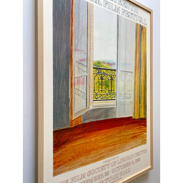 David Hockney Vintage 1981 Lithograph Print Framed Large New York Film