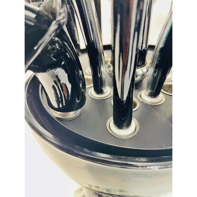 1990s Monumental Black Murano Glass Five-Arm Candelabra From the Spelling Manor For Sale - Image 16 of 18