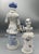 Blue Vintage Italian Blue & White Porcelain Musical Figurines With Gold Accents, Pair For Sale - Image 8 of 8