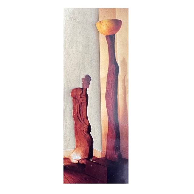 Nicole Bridier, The Zézé Player, Direct-Carved Sculpture, 1992–93, 147CM Tall For Sale - Image 6 of 10