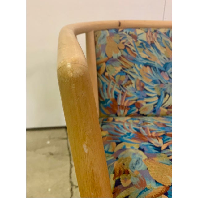 Mid-Century Modern 1970s Mid-Century Modern Solid Wood Spindle Back Loveseat For Sale - Image 3 of 14