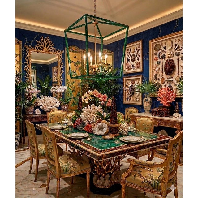 Turning the Past into Stunning Decor for Today. This breathtaking, one-of-a-kind geometric lantern chandelier is a bespoke...