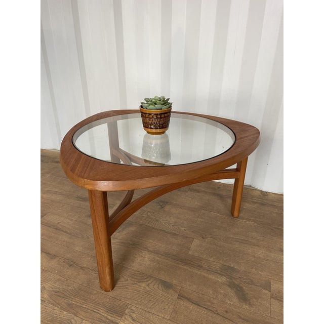 Trinity Coffee Table in Teak and Glass from Nathan, 1960s For Sale - Image 15 of 15
