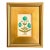 Original Hand-Painted Green Floral Motif Painting in a Plein Air Frame For Sale
